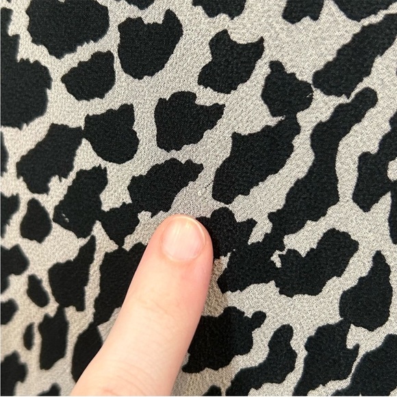 Vintage 1990s Jessica Howard Sleeveless Animal Print Beaded Midi Dress - Picture 9 of 16